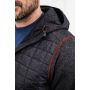 Men's Knitted Hybrid Jacket - grey-melange/anthracite-melange - S