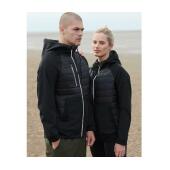 FULL ZIP PADDED SOFTSHELL JACKET, BLACK, XS, TOMBO