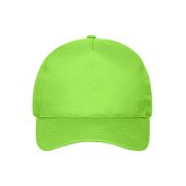 MB6237 5 Panel Cap Bio Cotton - lime-green - one size