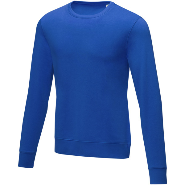 Zenon heren sweater met crewneck - Blauw - 3XL