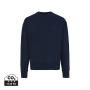 Iqoniq Kruger gerecycled katoen relaxed sweater, donkerblauw (M)