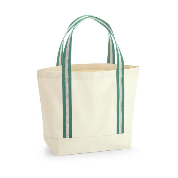 EarthAware® Organic Boat Bag - Natural/Sage Green - One Size