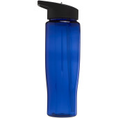 H2O Active® Tempo 700 ml sportfles met fliptuitdeksel - Blauw/Zwart