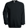 Crew Neck Sweatshirt Set In Black 3XL