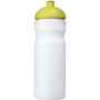 Baseline® Plus 650 ml sportfles met koepeldeksel - Wit/Lime