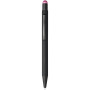 Dax rubber stylus ballpoint pen - Solid black/Pink