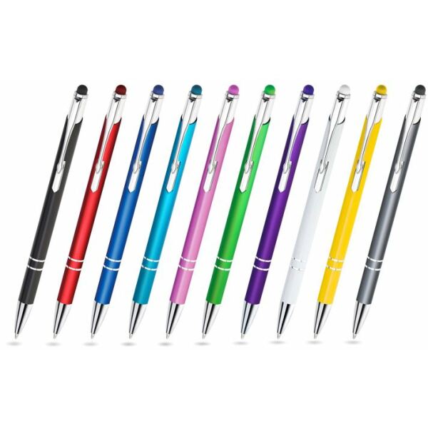 Aluminium Touch pen stylus slank met touch in de kleur van de pen