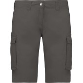 Lichte damesbermuda met diverse zakken Light Charcoal 46 FR