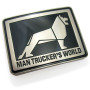 Man Trucker's World Belt Buckle