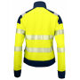 6111 Sweatshirt full zip W Yellow/Navy XS