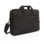 Swiss Peak deluxe vegan lederen laptop tas PVC vrij, zwart