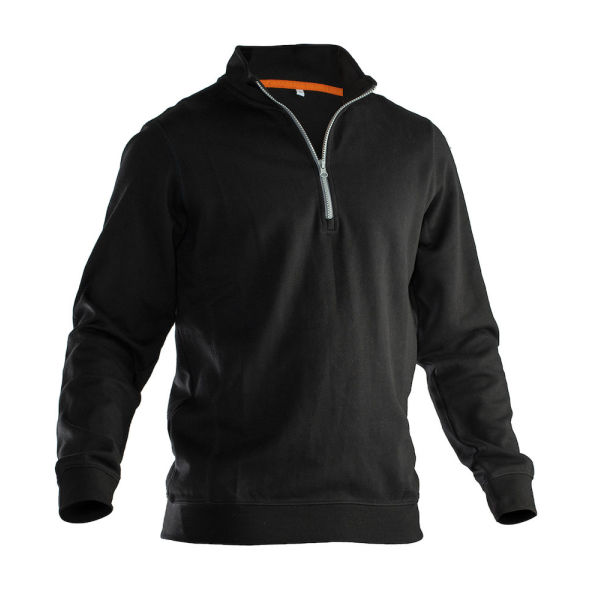 5401 Halfzip sweatshirt zwart/zwart xs