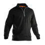 Jobman 5401 Halfzip sweatshirt zwart/zwart 4xl
