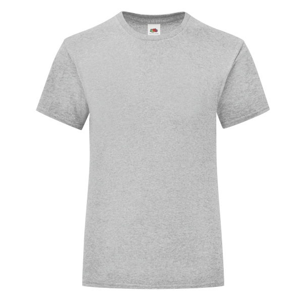 Iconisch meisjes-T-shirt 150 T Heather Grey 5/6 ans