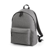 Two-Tone Fashion Backpack - Grey Marl