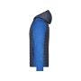 Men's Knitted Hybrid Jacket - royal-melange/anthracite-melange - S