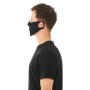 2-Ply Reusable Face Mask - Black - S/M