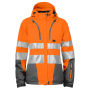 6424 Padded Jacket Lady HV Orange/Grey 3XL