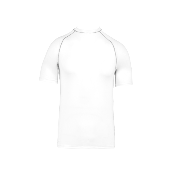 Functioneel t-shirt met korte mouwen en UV-bescherming White XS