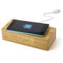 Bamboo wireless charger and clock bamboo