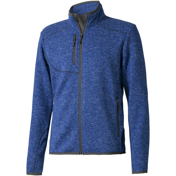 Tremblant men's knit jacket - Heather blue - XS