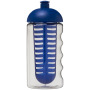 H2O Active® Bop 500 ml bidon en infuser met koepeldeksel - Transparant/Blauw