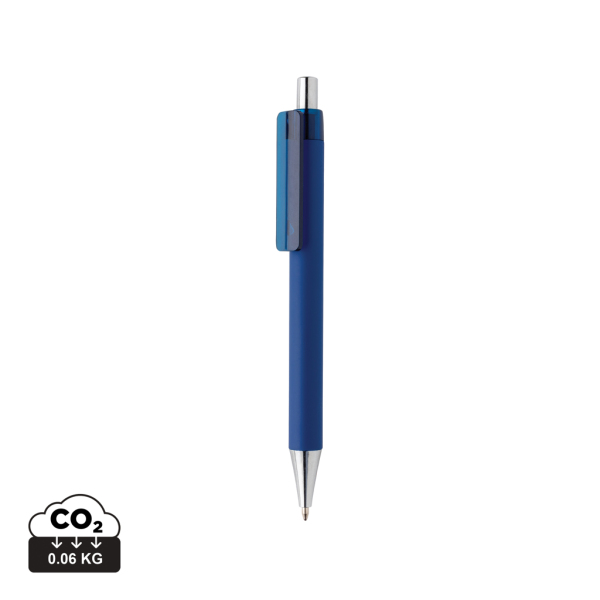 Stylo bille gomme bleue