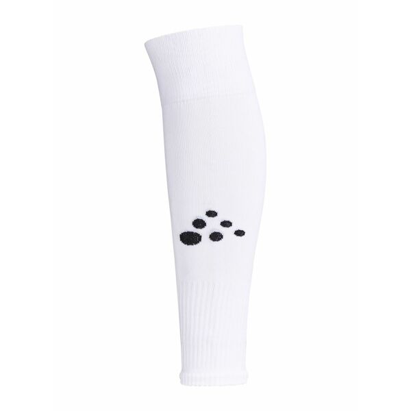 Squad sock w/o foot solid white
