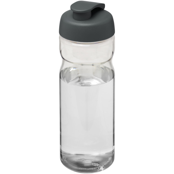 H2O Active® Base 650 ml flip lid sport bottle - Transparent/Grey