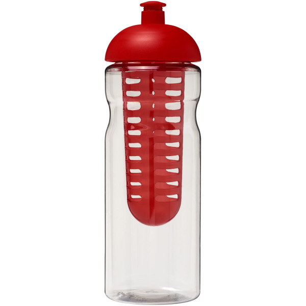 H2O Active® Base 650 ml dome lid sport bottle & infuser - Transparent/Red