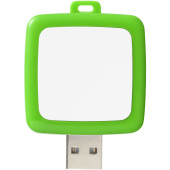 Rotating square USB - Lichtgroen/Wit - 64GB