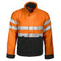 6407 Padded Jacket HV Orange/Black CL.3 L