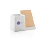 Ontario 5W draadloze oplader met penhouder, wit