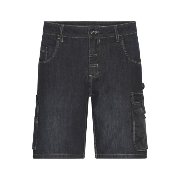 Workwear Stretch-Bermuda-Jeans