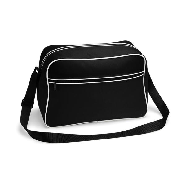 Retro Shoulder Bag - Black/White