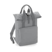 Twin Handle Roll-Top Backpack - Light Grey - One Size