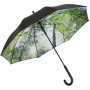 AC regular umbrella FARE®-Nature - black/forrest design