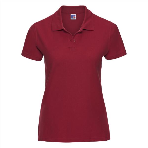 RUS Ladies Ultimate Cotton Polo, Classic Red, XXL
