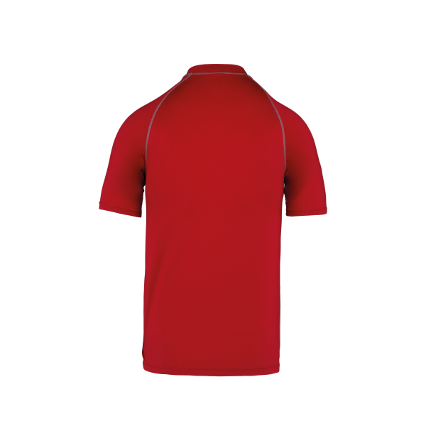 Functioneel t-shirt met korte mouwen en UV-bescherming Sporty Red XS