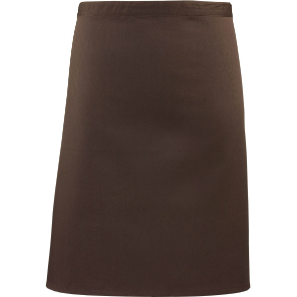 'Colours' Mid Length Apron Brown One Size