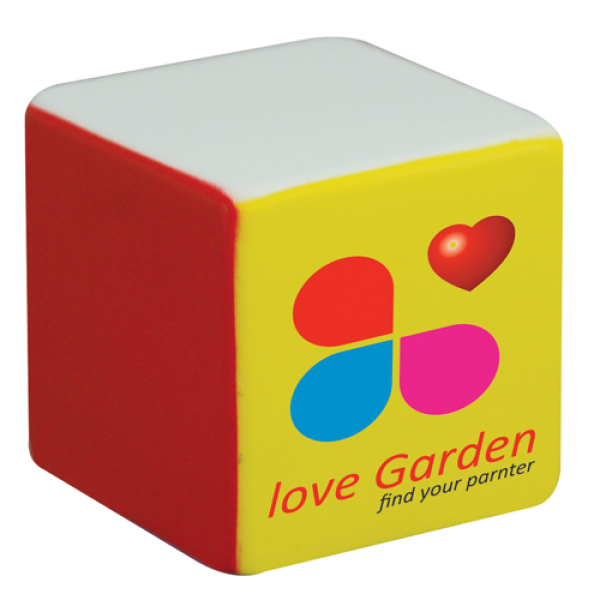 Anti-stress meerkleuren kubus