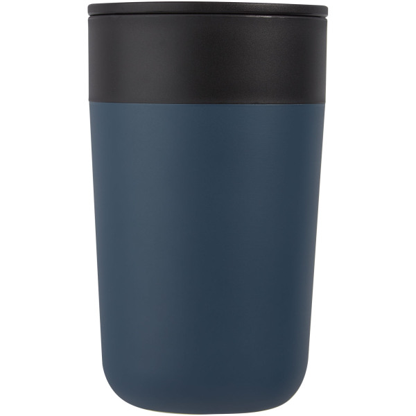 Nordia 400 ml double-wall recycled mug - Dark blue