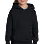 Heavy Blend Youth Hooded Sweat - Black - S (116/128)