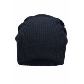 MB7955 Knitted Long Beanie - navy - one size
