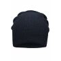 MB7955 Knitted Long Beanie - navy - one size