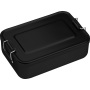 Aluminum lunch box with closure