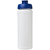 Baseline® Plus grip 750 ml sportflaska med uppfällbart lock - Vit/Blå