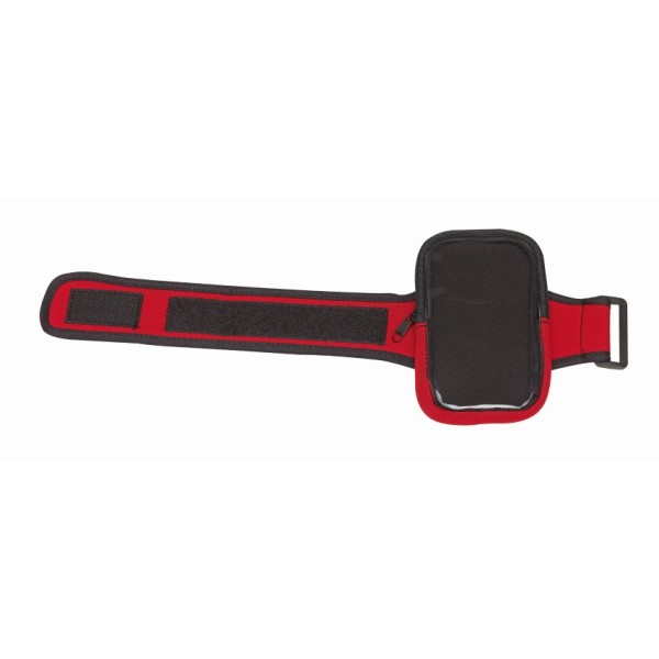 Verstelbare telefoon sportarmband FELLOW rood