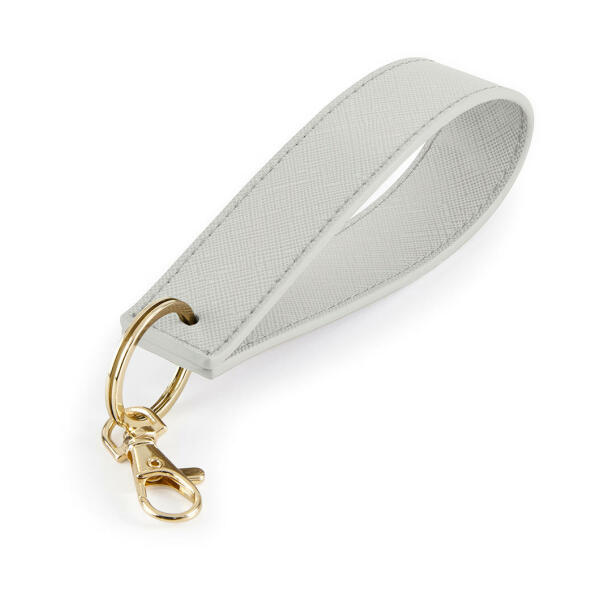 Boutique Wristlet Keyring - Soft  Grey - One Size