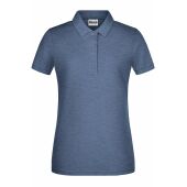 Ladies' Basic Polo - light-denim-melange - S